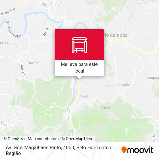 Av. Gov. Magalhães Pinto, 4000 mapa