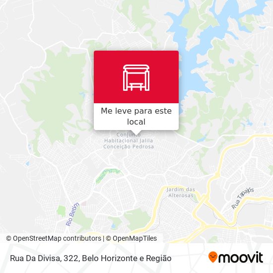 Rua Da Divisa, 322 mapa