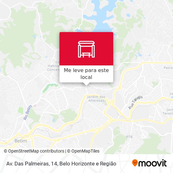 Av. Das Palmeiras, 14 mapa