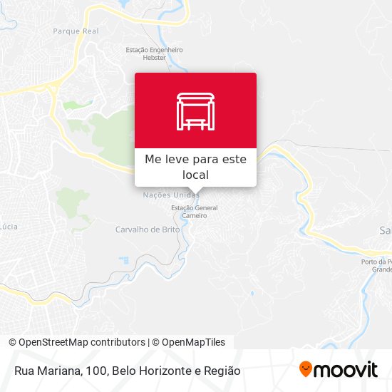 Rua Mariana, 100 mapa