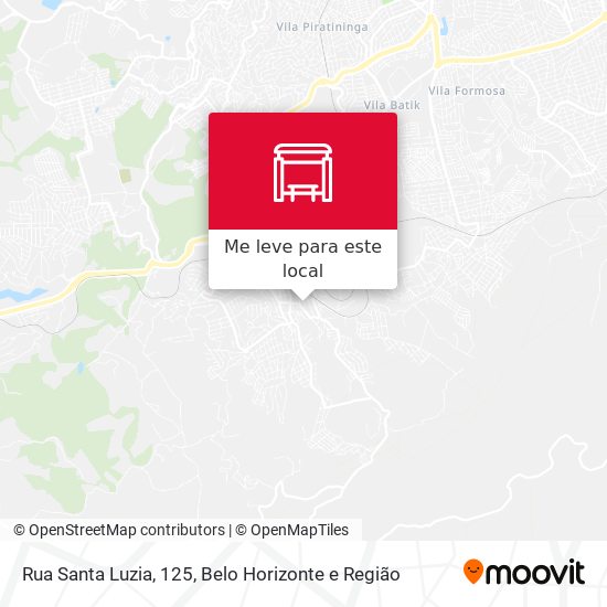 Rua Santa Luzia, 125 mapa