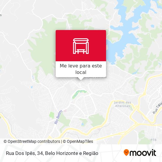 Rua Dos Ipês, 34 mapa