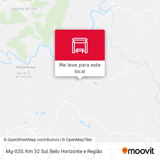 Mg-020, Km 32 Sul mapa