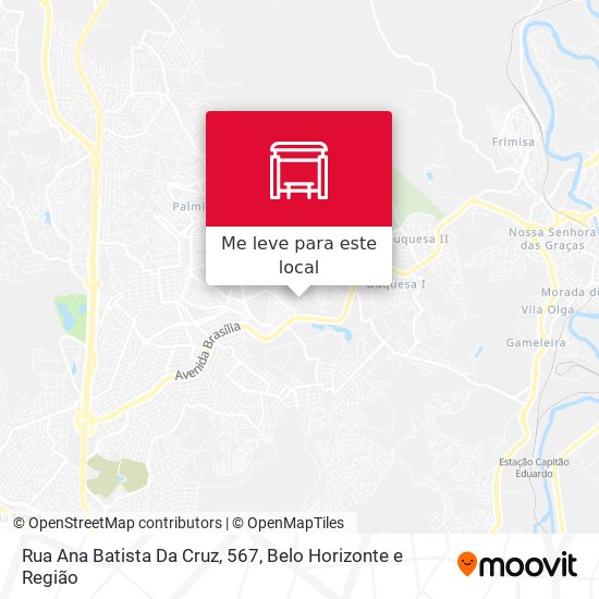 Rua Ana Batista Da Cruz, 567 mapa