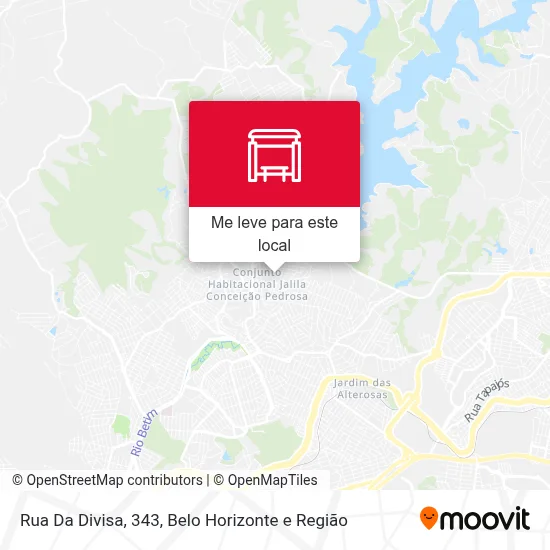 Rua Da Divisa, 343 mapa