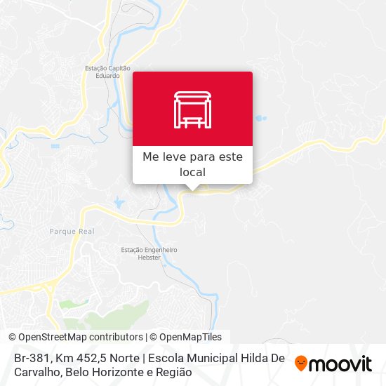 Br-381, Km 452,5 Norte | Escola Municipal Hilda De Carvalho mapa