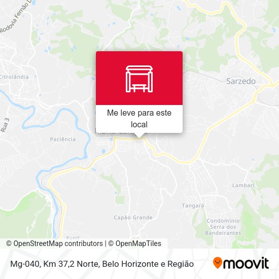 Mg-040, Km 37,2 Norte mapa