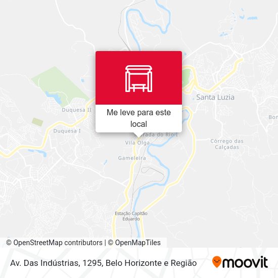 Av. Das Indústrias, 1295 mapa