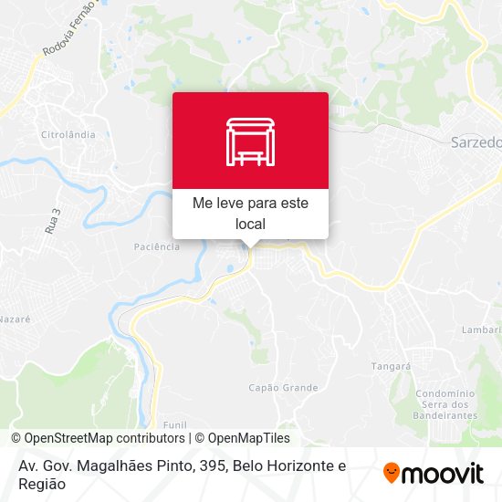 Av. Gov. Magalhães Pinto, 395 mapa