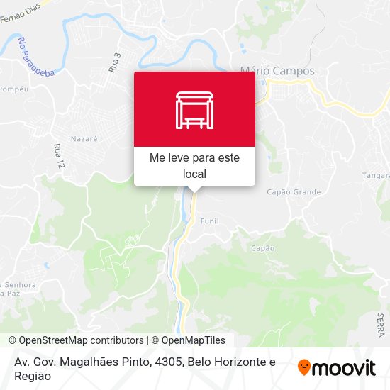 Av. Gov. Magalhães Pinto, 4305 mapa