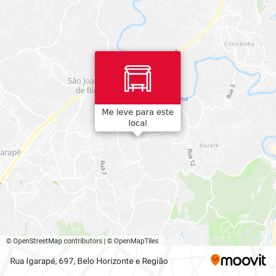 Rua Igarapé, 697 mapa
