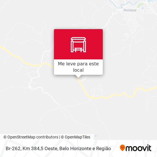 Br-262, Km 384,5 Oeste mapa