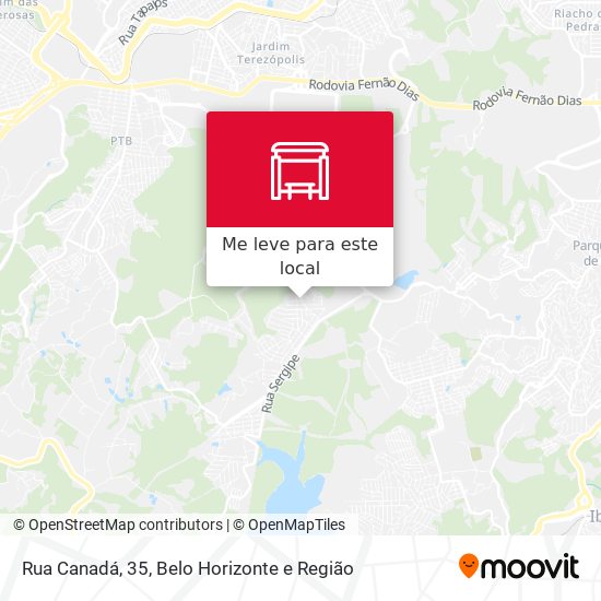 Rua Canadá, 35 mapa