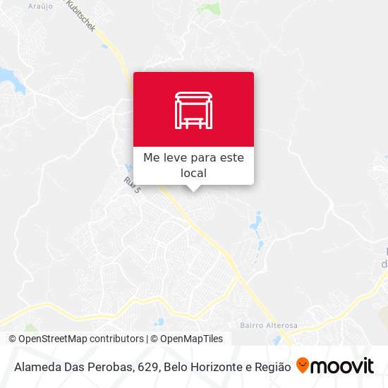 Alameda Das Perobas, 629 mapa