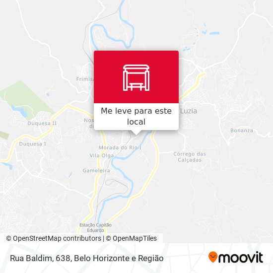 Rua Baldim, 638 mapa