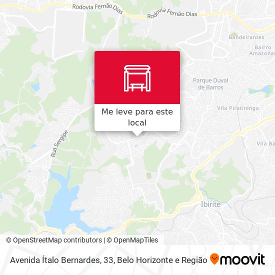 Avenida Ítalo Bernardes, 33 mapa