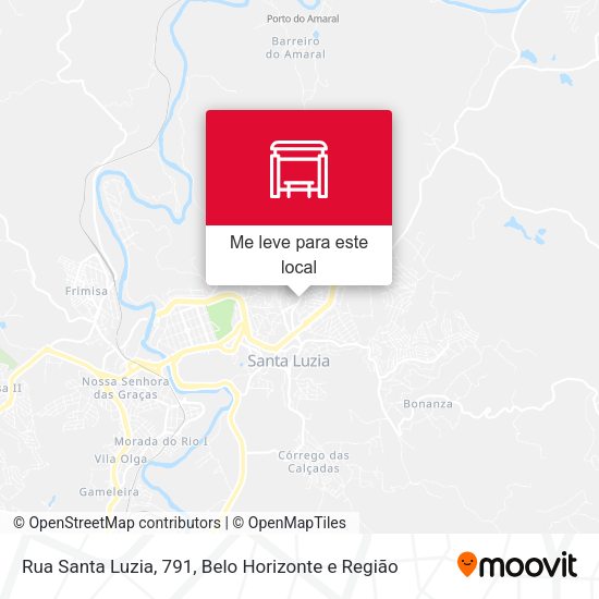 Rua Santa Luzia, 791 mapa