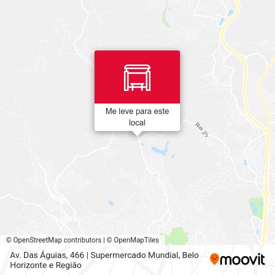 Av. Das Águias, 466 | Supermercado Mundial mapa