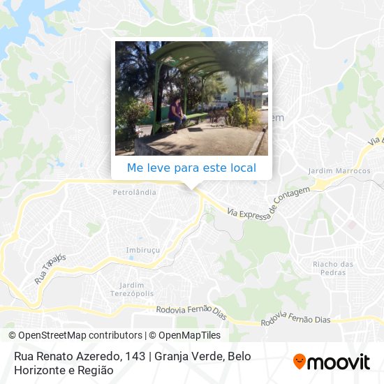 Rua Renato Azeredo, 143 | Granja Verde mapa