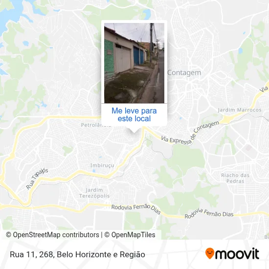 Rua 11, 268 mapa