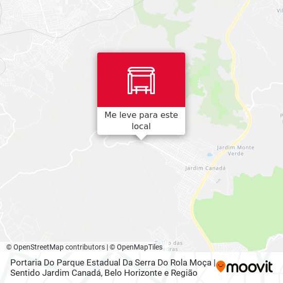 Portaria Do Parque Estadual Da Serra Do Rola Moça | Sentido Jardim Canadá mapa