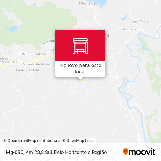 Mg-030, Km 23,8 Sul mapa
