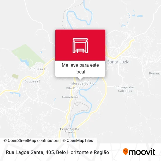 Rua Lagoa Santa, 405 mapa