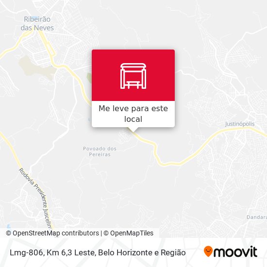 Lmg-806, Km 6,3 Leste mapa