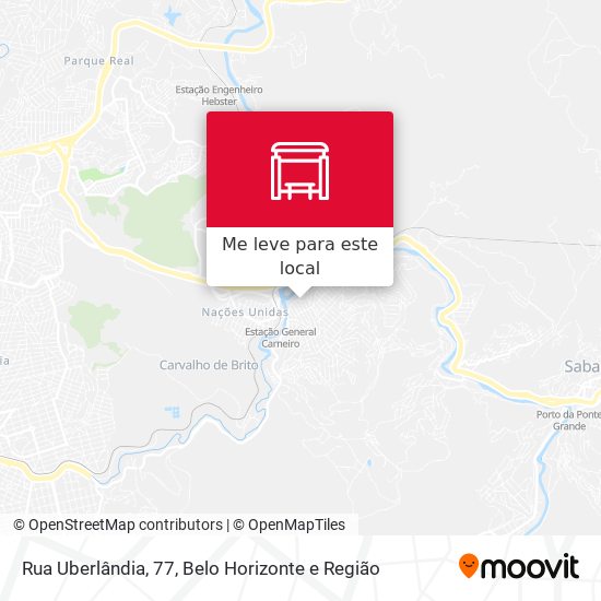 Rua Uberlândia, 77 mapa
