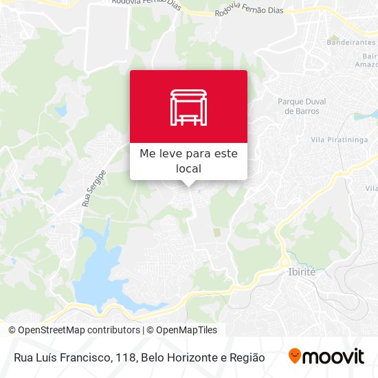 Rua Luís Francisco, 118 mapa