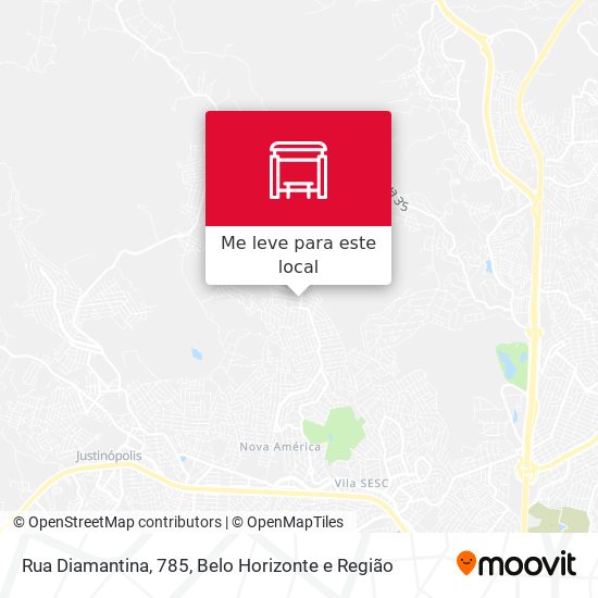 Rua Diamantina, 785 mapa
