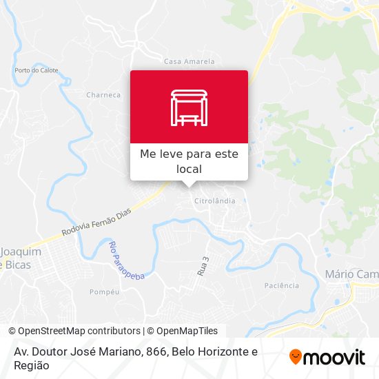 Av. Doutor José Mariano, 866 mapa