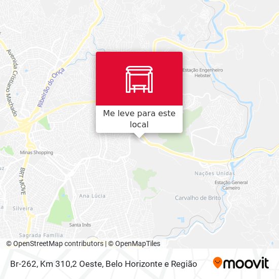Br-262, Km 310,2 Oeste mapa