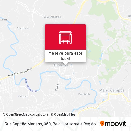Rua Capitão Mariano, 360 mapa