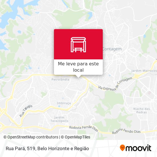 Rua Pará, 519 mapa