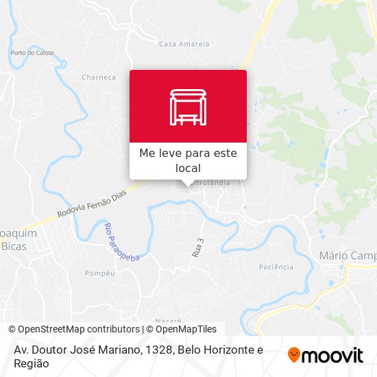 Av. Doutor José Mariano, 1328 mapa