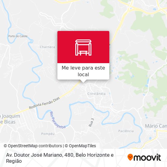 Av. Doutor José Mariano, 480 mapa