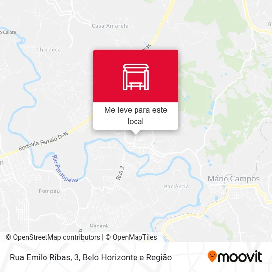 Rua Emilo Ribas, 3 mapa
