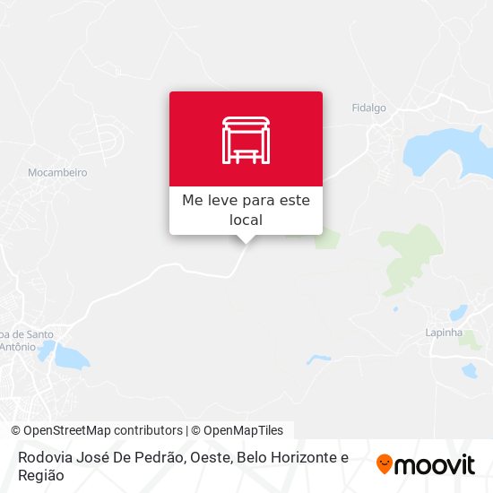 Rodovia José De Pedrão, Oeste mapa