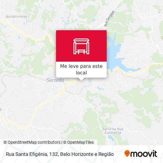 Rua Santa Efigênia, 132 mapa