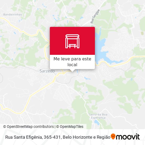 Rua Santa Efigênia, 365-431 mapa