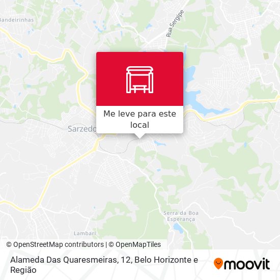 Alameda Das Quaresmeiras, 12 mapa