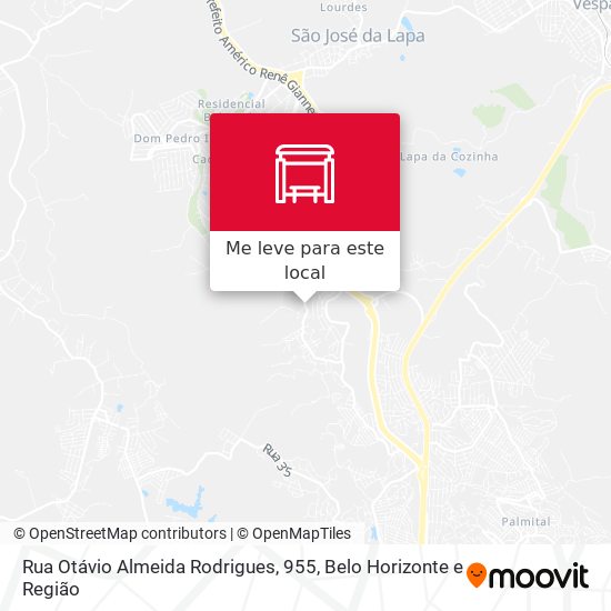 Rua Otávio Almeida Rodrigues, 955 mapa