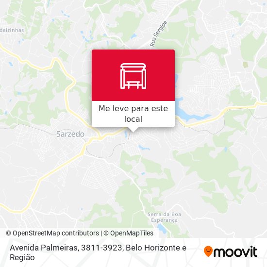 Avenida Palmeiras, 3811-3923 mapa