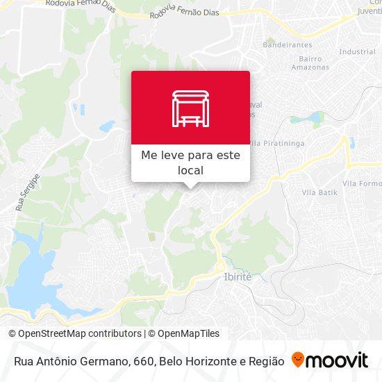 Rua Antônio Germano, 660 mapa