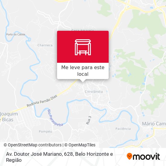 Av. Doutor José Mariano, 628 mapa