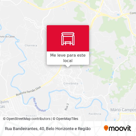 Rua Bandeirantes, 40 mapa