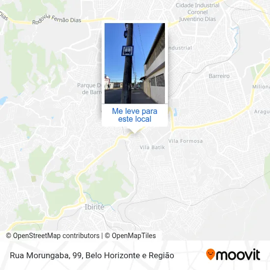 Rua Morungaba, 99 mapa