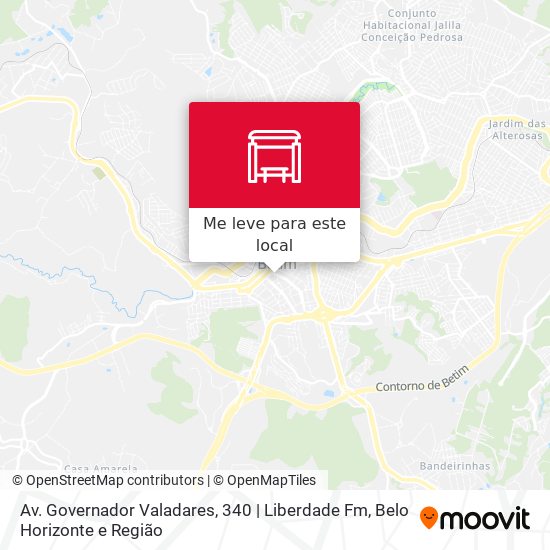 Av. Governador Valadares, 340 | Liberdade Fm mapa