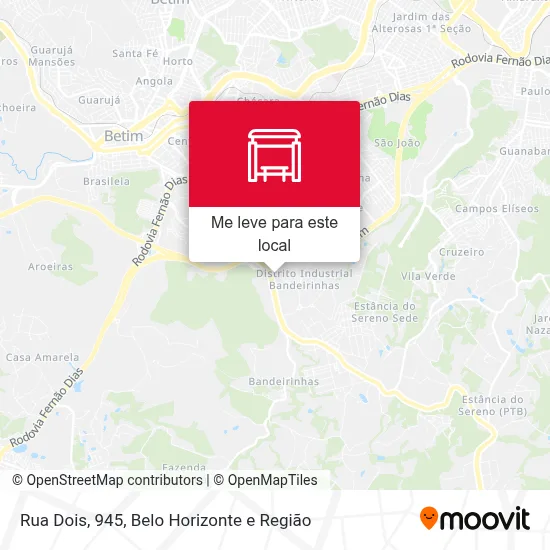 Rua Dois, 945 mapa